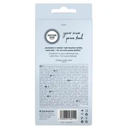 Mister Size 57 mm Condoms 10-Pack - Tailored Fit, Ultra-Thin Latex