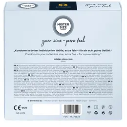 MISTER SIZE 53 mm Condoms 36-Pack - Personalized Fit & Comfort