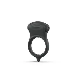 B Swish Bcharmed Basic Wave Black - Silicone Stimulation Ring 5-Mode