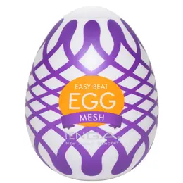 Tenga Egg Wonder Mesh Intimate Device Compact Textured Blue