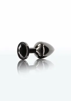 TABOOM Butt Plug With Diamond Jewel S Black Aluminium Small