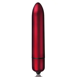 Rocks-Off Rouge Allure Compact Vibrating Bullet, 10 Functions, Red