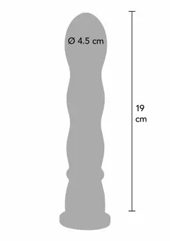 Bangers Wave Dong Easy-Lock 19 cm Silicone Attachment Black