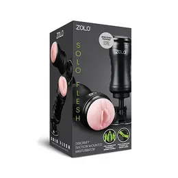 Zolo Solo Flesh Intimate Machine with Suction Mount, Ergonomic Grip