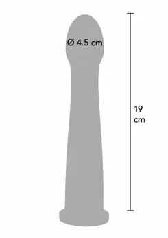 Bangers Smooth Dong Easy-Lock 19 cm Silicone Attachment Black