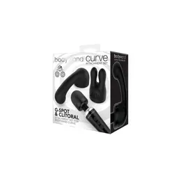 Bodywand Curve Attachment Black Intimate Silicone Extension