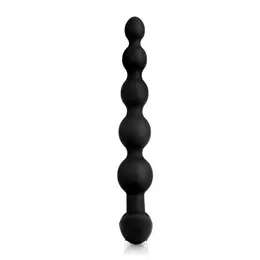 b-Vibe Cinco Black - Remote-Controlled Flexible Silicone Bead System