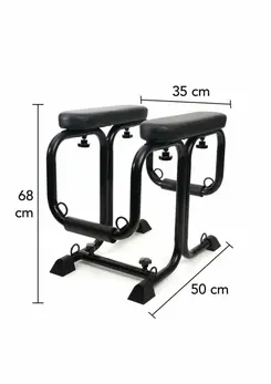 Bangers Bondage Seat with 8 Attachment Points, Padded Armrests, Black