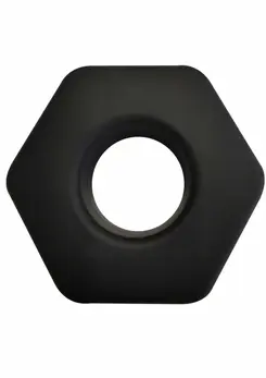 Hidden Desire Hunk Soft Silicone Intimate Support Ring Black