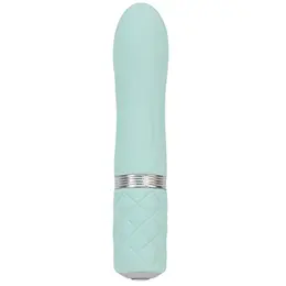 Pillow Talk Flirty Teal Mini Massager - Compact Wireless Silicone Model