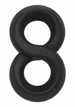 Hidden Desire Jock C-Ring Soft Silicone Double Support Ring Black