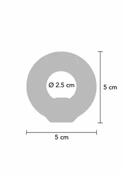 Hidden Desire Stud C-Ring Soft Silicone Adjustable Black