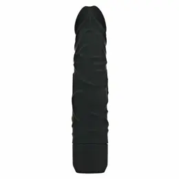 EasyToys Classic Black Silicone Vibrator 19.3cm Waterproof Multi-Speed