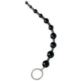CalExotics X-10 Flexible Silicone Beads 28cm Black