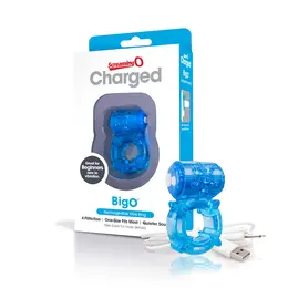 The Screaming O Charged Big O Blue Rechargeable Intimate Ring