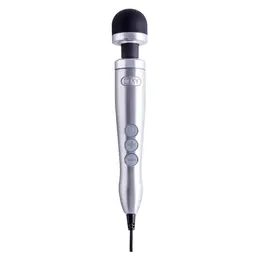 DOXY Number 3 Die Cast Wand Massager Silver, Compact Aluminum Model