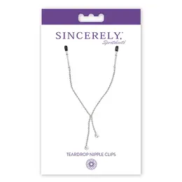 Sportsheets Sincerely Teardrop Crystal Chain Adjustable Clips 45.7cm