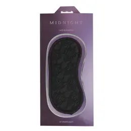 Sportsheets Sincerely Lace Blindfold - Soft Double Strap, Elegant Black