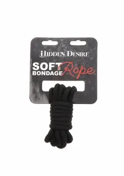 Bondage Rope 3 Meter - Durable Polypropylene, Soft Surface, Black