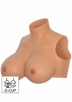 ALTER EGO Wearable Breasts Crop Top G Cup Silicone High Neck