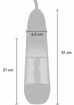 HIDDEN DESIRE FUSION X Magnifying Sleeve Pump Transparent 8713221836175