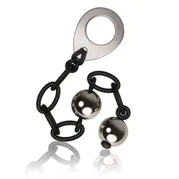 Rocks-Off Love in Chains Black - Weighted Pelvic Floor Trainer, Silicone