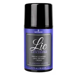 Sensuva Lic-o-licious Intimate Oral Cream Blueberry Muffin 50ml