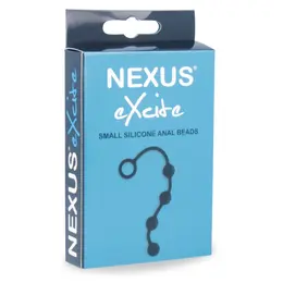 Nexus Excite Small Anal Beads Flexible Silicone 24cm Black