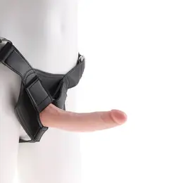 Pipedream King Cock Strap-On Set 7'' Anatomical Model Harness - Flesh