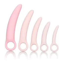 CalExotics Inspire Silicone Dilator Set 5-Piece Ergonomic Pastel Pink