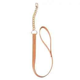 Bijoux Indiscrets Maze Leash Brown - Adjustable Vegan Leather Accessory