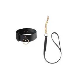 Bijoux Indiscrets MAZE Wide Adjustable Vegan Choker Black
