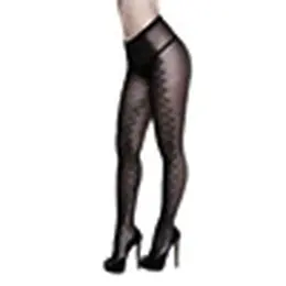 Baci Serpentine Jacquard Pantyhose Queen Size - Elegant Patterned Design