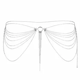 Bijoux Indiscrets Magnifique Silver Adjustable Waist Jewelry Chain