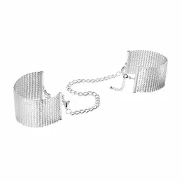 Bijoux Indiscrets DESIR METALLIQUE Silver Adjustable Chain Cuffs