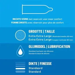 Durex Originals XXL Comfort 12-Pack Large Size Latex Condoms