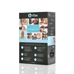 b-Vibe Trio Plug Black - Medium Size Intimate System, 3 Motors, Remote