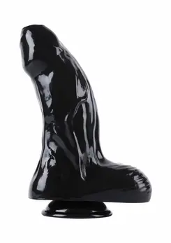 HIDDEN DESIRE Extreme Dong Xtra Thick 28 cm Black PVC Model
