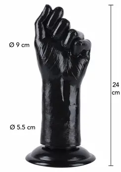 HIDDEN DESIRE Extreme Fist Fucker 24 cm XXL Anal Gear Black