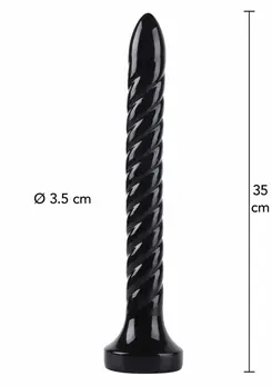 HIDDEN DESIRE Extreme Anal Serpent 35 cm XXL Intimate Trainer Black