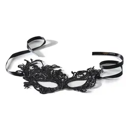 Dirty Little Secret Elegant Lace Eye Mask - Black, One Size
