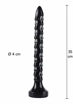 HIDDEN DESIRE Extreme Anal Snake 35 cm XXL Flexible Model Black