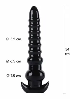 HIDDEN DESIRE Extreme Anal Drill 34 cm XXL PVC Intimate Device
