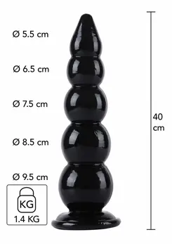 HIDDEN DESIRE Extreme Anal Gear Balls 40 cm - Flexible PVC System