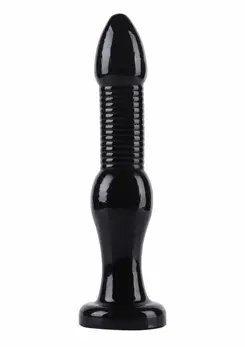 HIDDEN DESIRE Extreme Anal Intruder 28 cm XXL PVC Black Plug