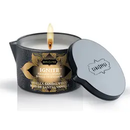 Kama Sutra Ignite Massage Oil Candle Vanilla Sandalwood 170g