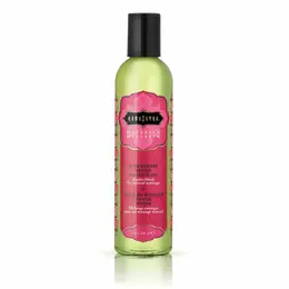 Kama Sutra Naturals Massage Oil Strawberry 236ml - Moisturizing Formula