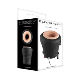 ElectraStim Jack Socket E-Stim Intimate Device with Textured Sleeve, Black
