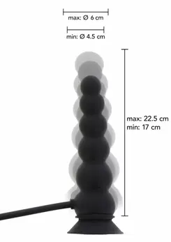 HIDDEN DESIRE Inflatable Suction Plug Expert Silicone Adjustable Black
