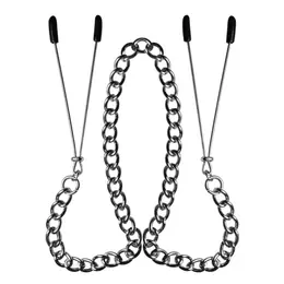 S&M Adjustable Heart Nipple Clips with Comfort Pads, Silver Finish